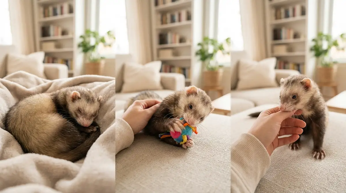 飼い主だけが知るフェレットのかわいい瞬間ベスト3