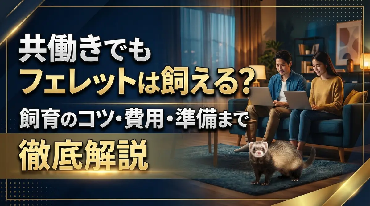 共働きでもフェレットは飼える?飼育のコツ・費用・準備まで徹底解説