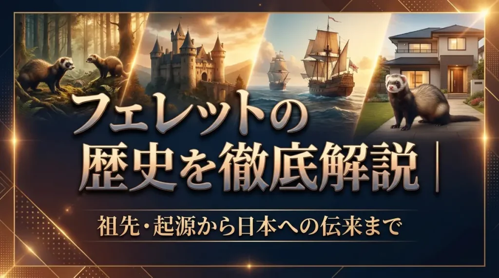 フェレットの歴史を徹底解説｜祖先・起源から日本への伝来まで