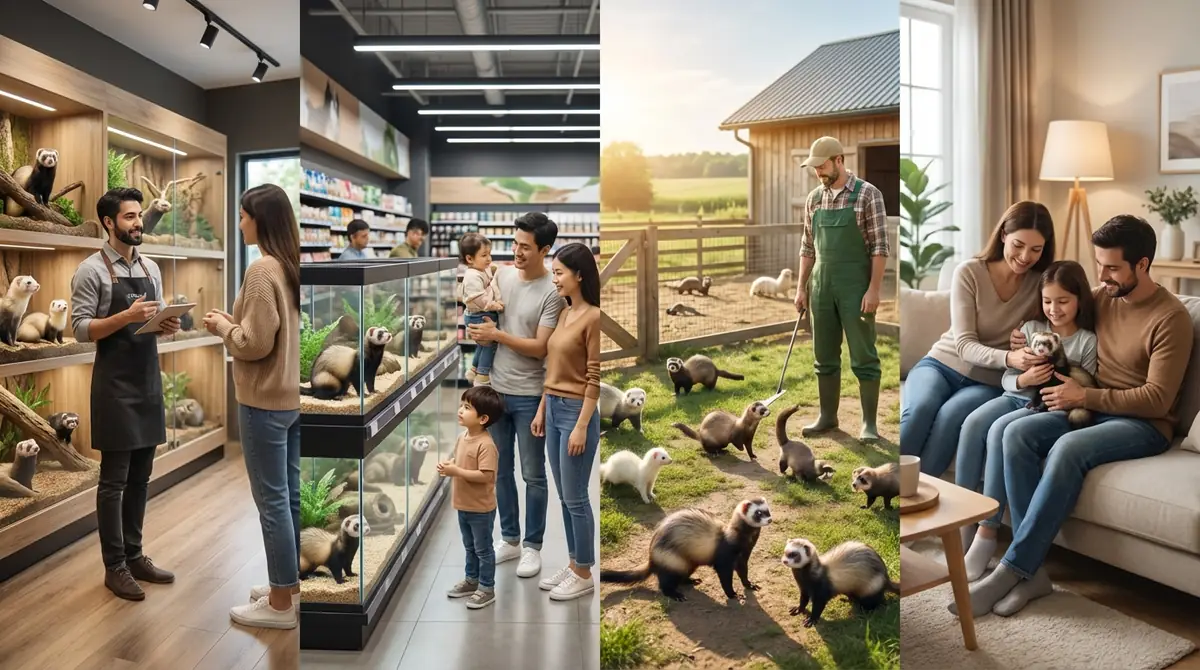 フェレットの購入ルート比較｜専門店・総合ペットショップ・ブリーダー・里親