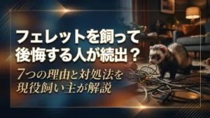 フェレットを飼って後悔する人が続出？7つの理由と対処法を現役飼い主が解説
