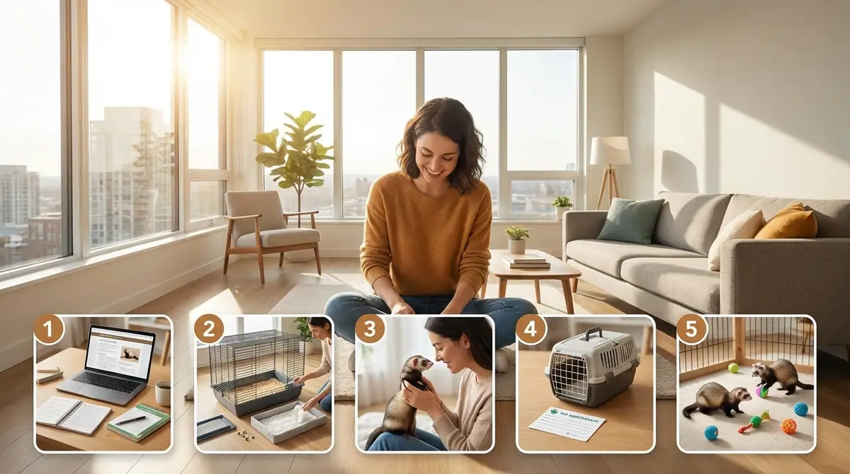 一人暮らしでフェレットを飼い始める5ステップ