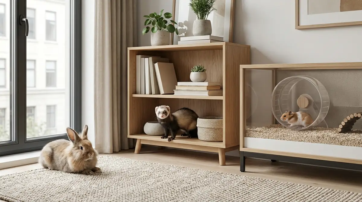 一人暮らし向けペット比較|フェレット・うさぎ・ハムスターの違い