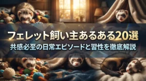 フェレット飼い主あるある20選｜共感必至の日常エピソードと習性を徹底解説