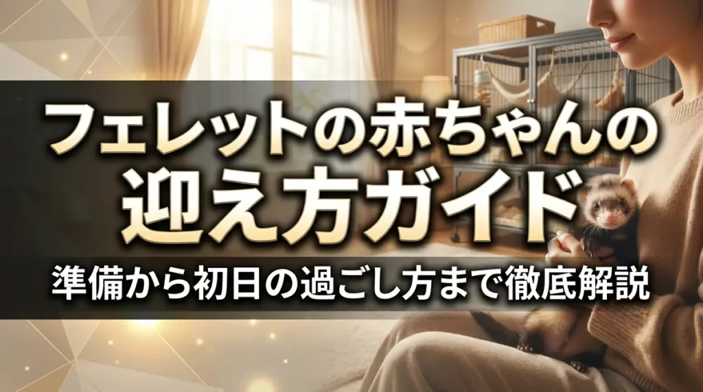 フェレットの赤ちゃんの迎え方ガイド｜準備から初日の過ごし方まで徹底解説