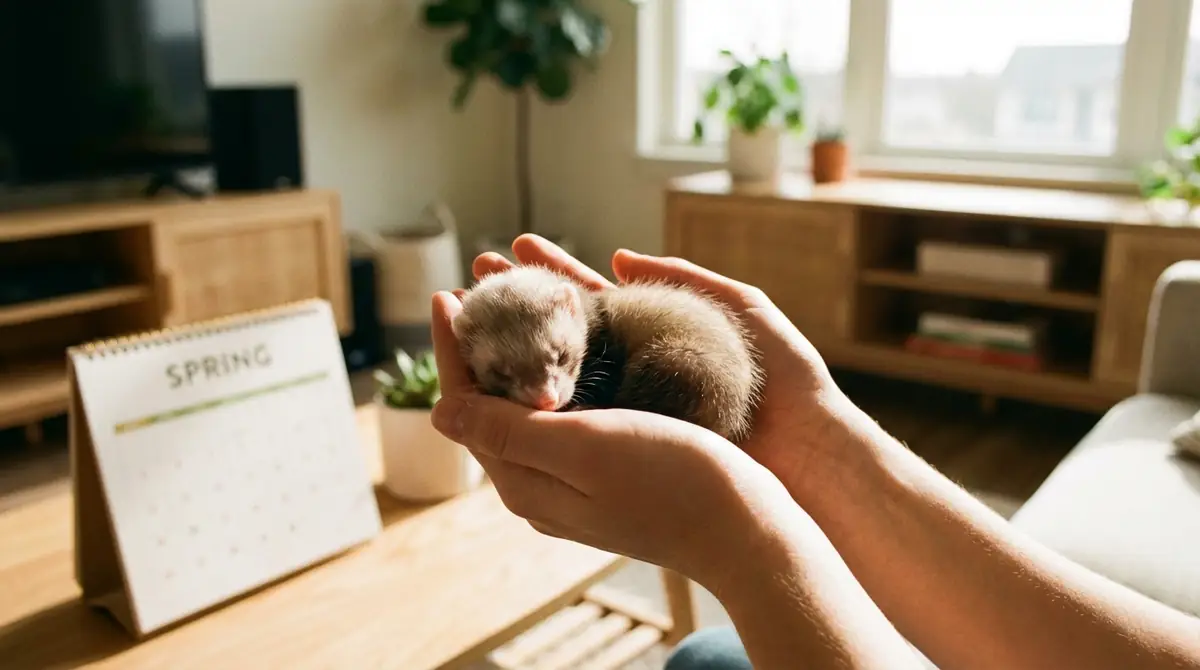 赤ちゃんフェレットを迎える最適なタイミングと時期