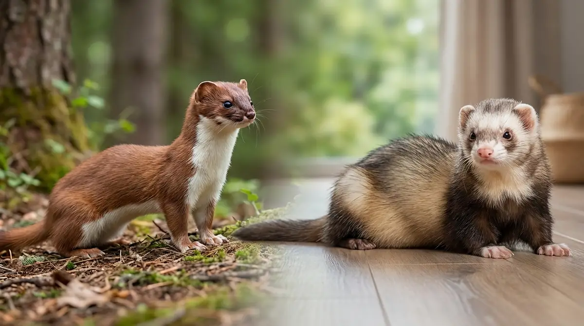 見た目・体格で見分けるフェレットとイタチの違い