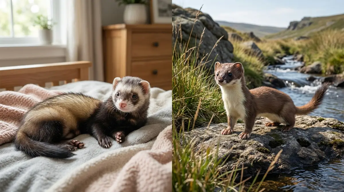 生息地・生態から見るフェレットとイタチの違い