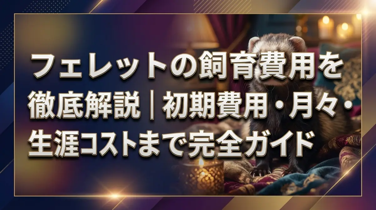 フェレットの飼育費用を徹底解説｜初期費用・月々・生涯コストまで完全ガイド
