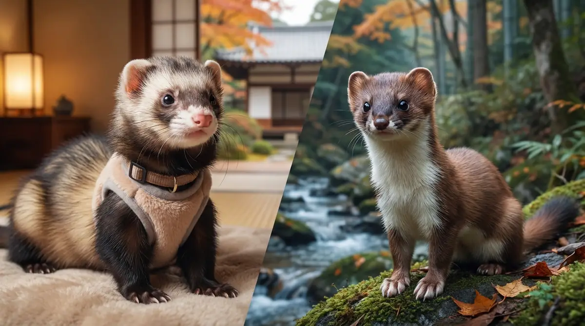 フェレットとイタチの見分け方|日本で見かけたら要確認