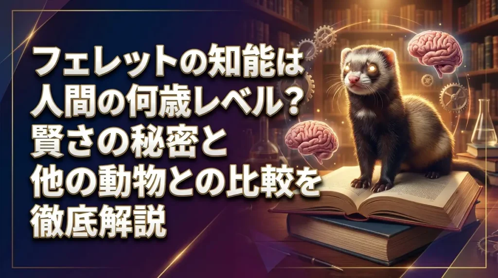 フェレットの知能は人間の何歳レベル？賢さの秘密と他の動物との比較を徹底解説
