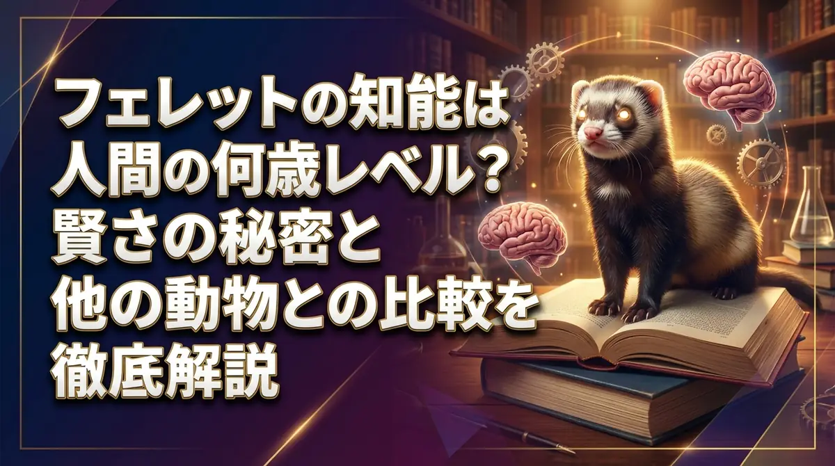 フェレットの知能は人間の何歳レベル?賢さの秘密と他の動物との比較を徹底解説