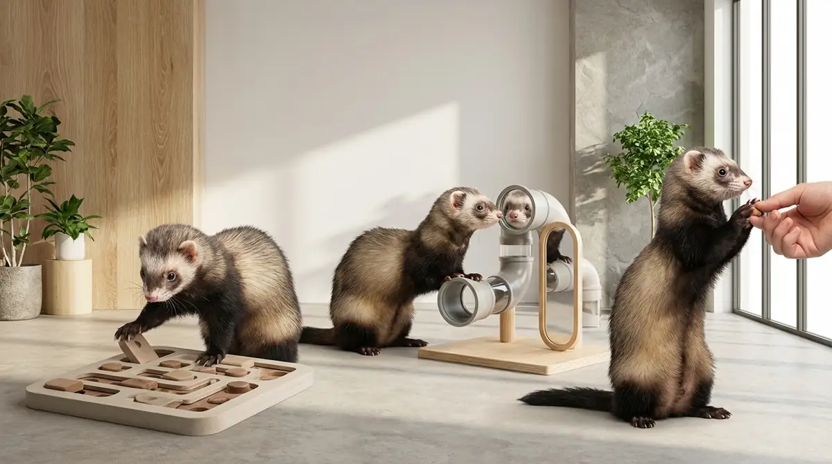 なぜフェレットは賢いのか?知能が発達した3つの理由