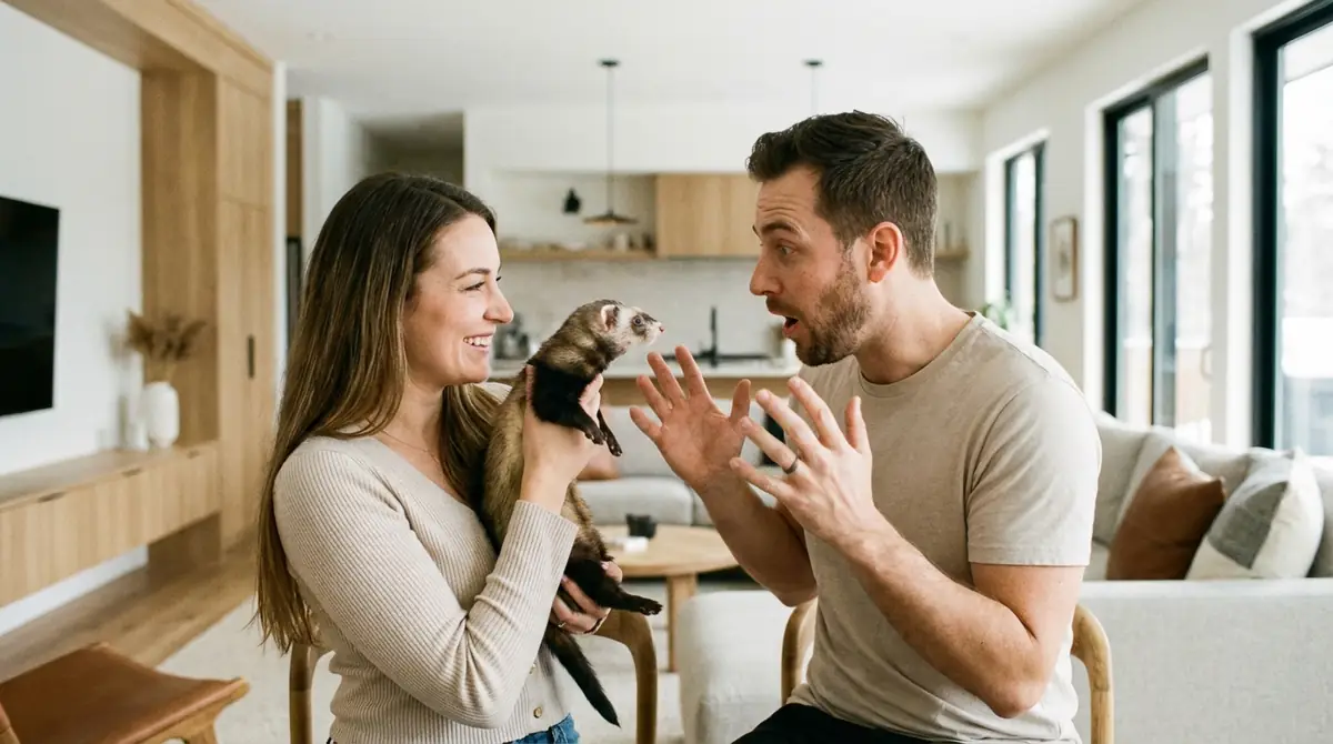 パートナーにフェレットを伝えたときの反応は？結論から解説