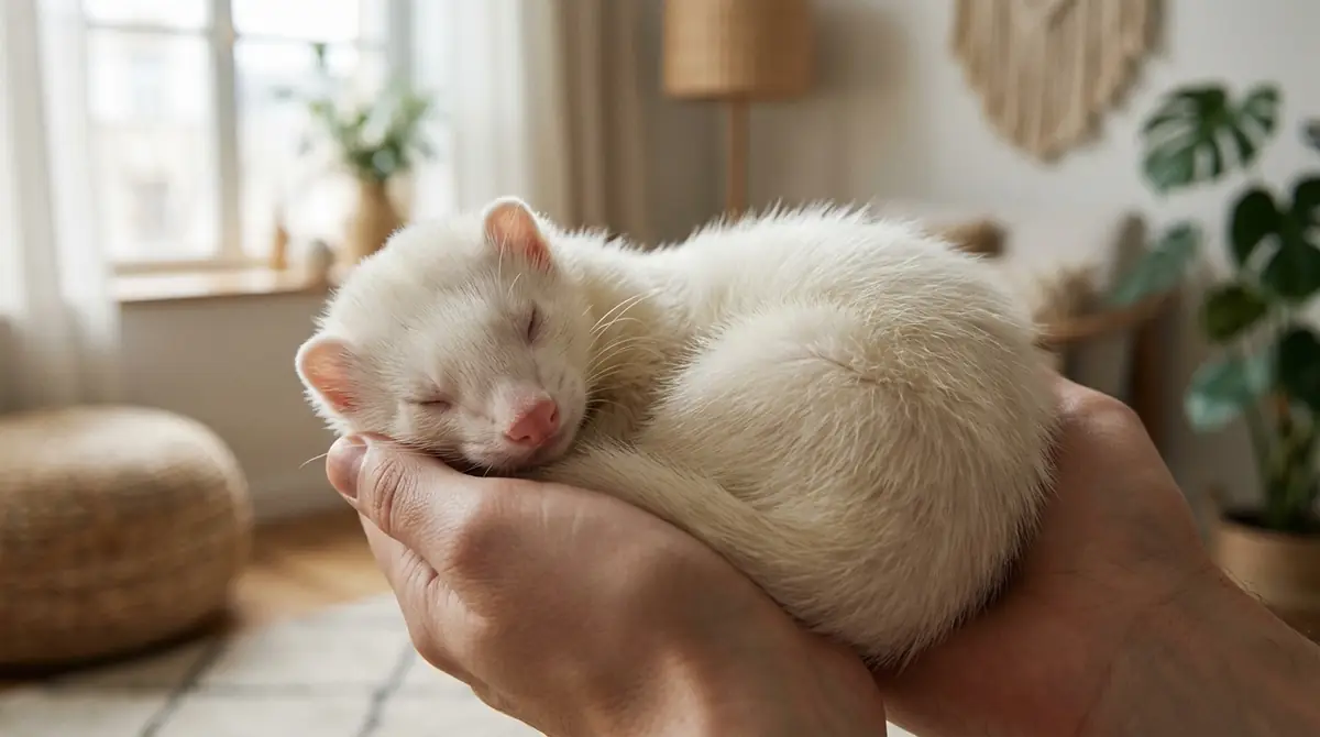 アルビノフェレットの性格|穏やか?人懐っこい?