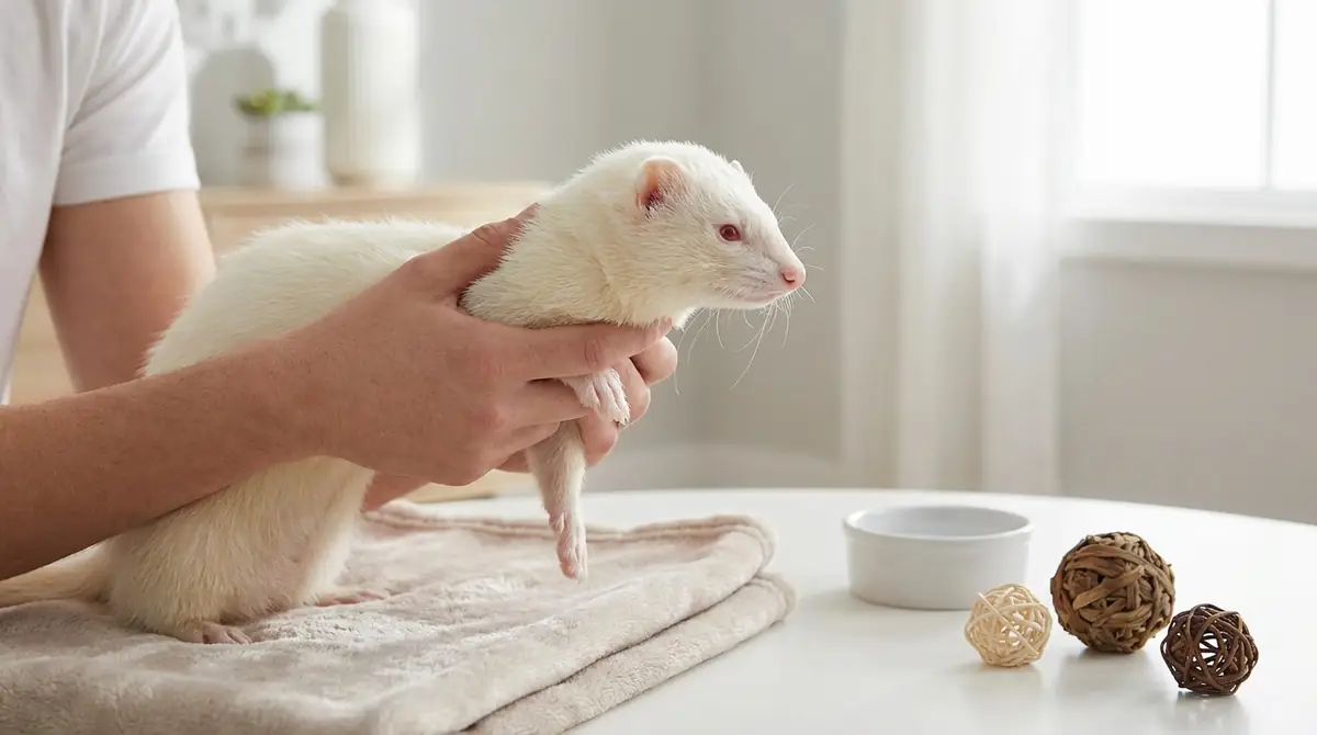 アルビノフェレットの飼い方|初心者が押さえるべき注意点