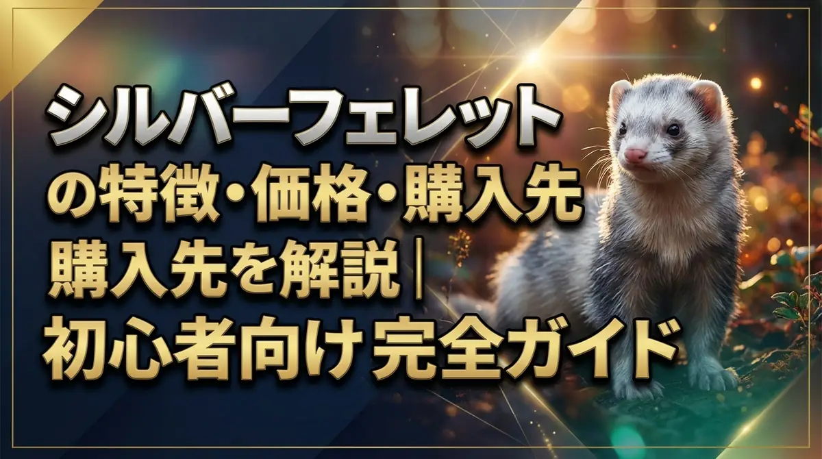 シルバーフェレットの特徴・価格・購入先を徹底解説｜初心者向け完全ガイド