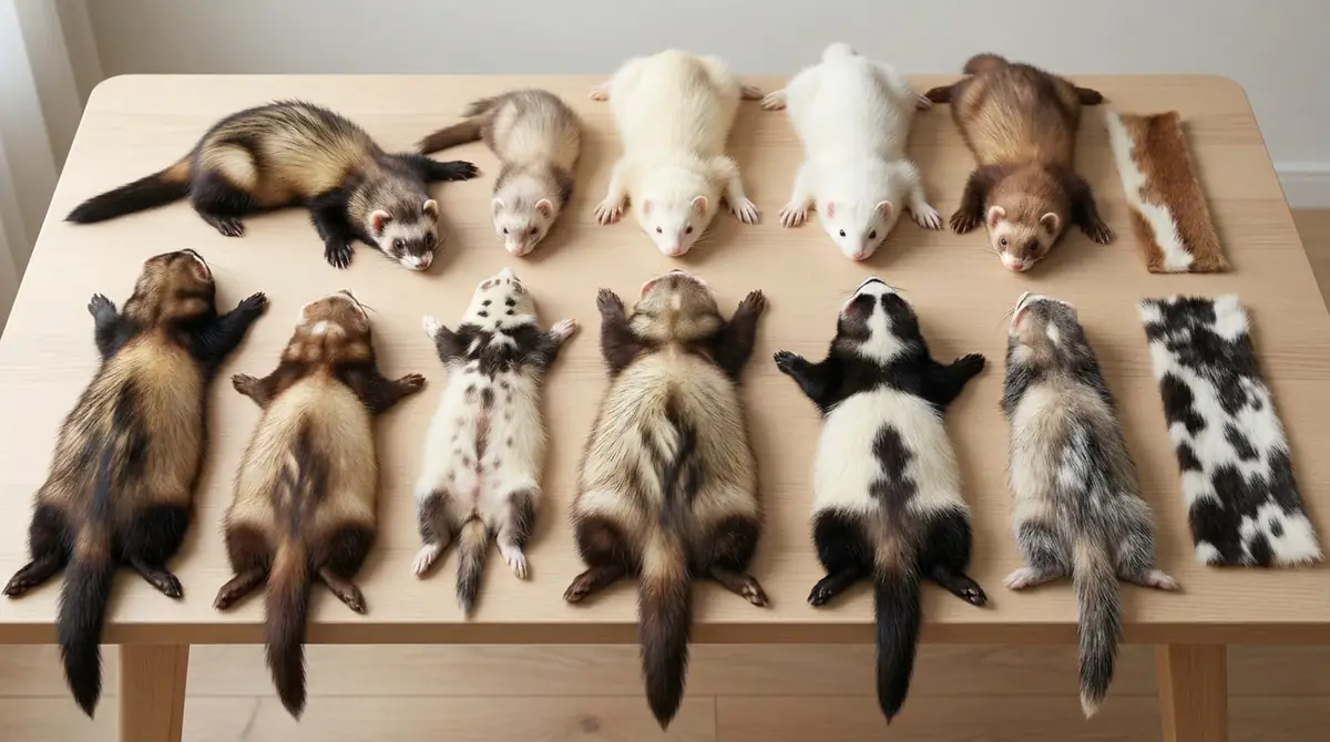 フェレットのカラーは基本7種類＋5パターン｜まずは全体像を把握しよう