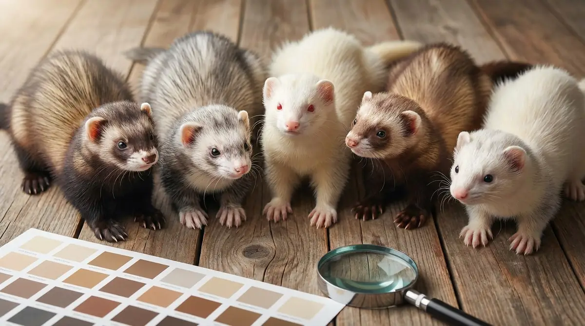 間違えやすいフェレットのカラーの見分け方