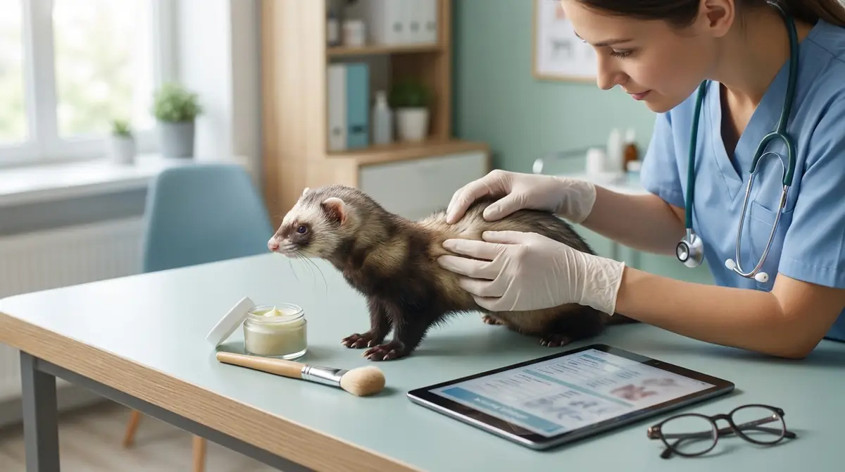 フェレットの皮膚病の治療法と費用目安