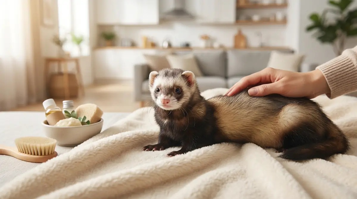 自宅でできるフェレットの皮膚病予防とケア