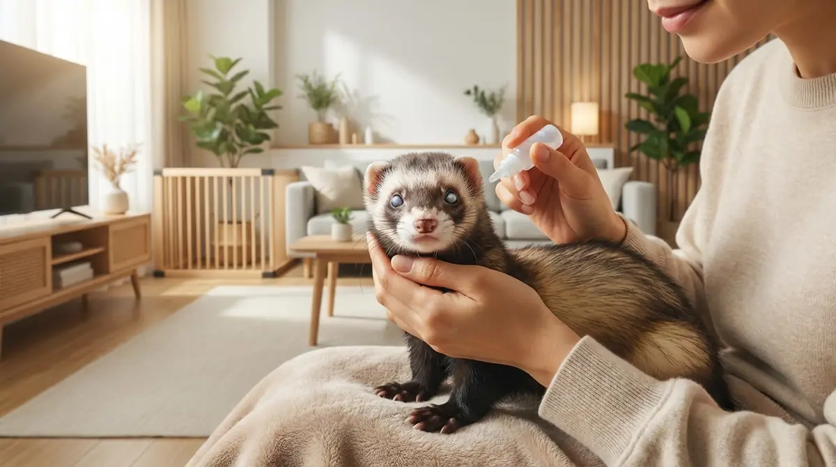 白内障のフェレットと暮らす|自宅ケア5つのポイント