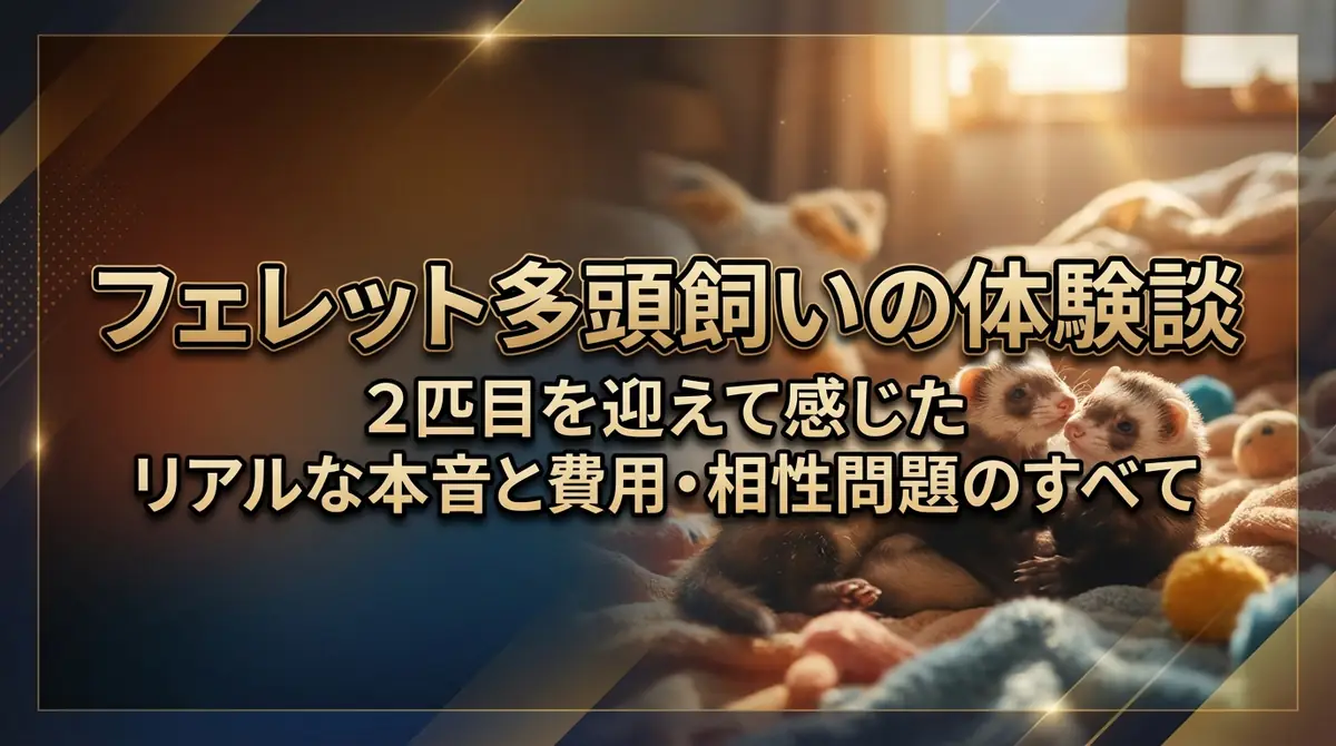 フェレット多頭飼いの体験談|2匹目を迎えて感じたリアルな本音と費用・相性問題のすべて