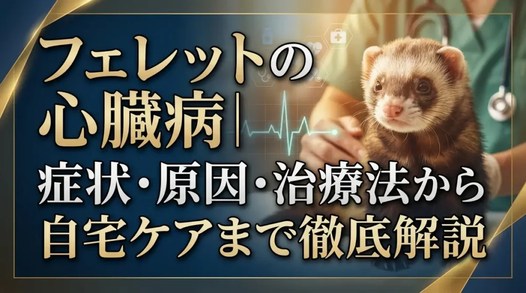 フェレットの心臓病｜症状・原因・治療法から自宅ケアまで徹底解説