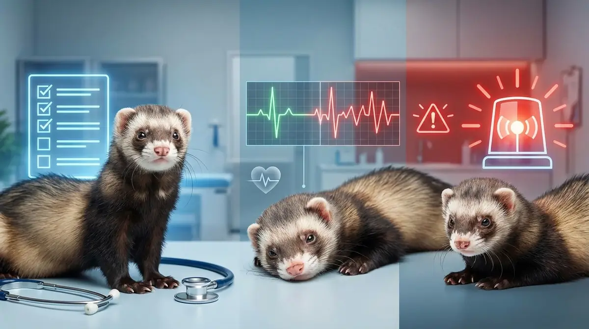 フェレットの心臓病の症状チェックリスト【初期〜緊急まで】