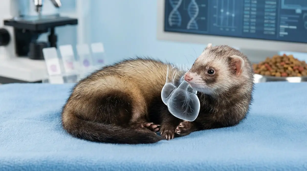 フェレットが心臓病になる原因とリスク因子