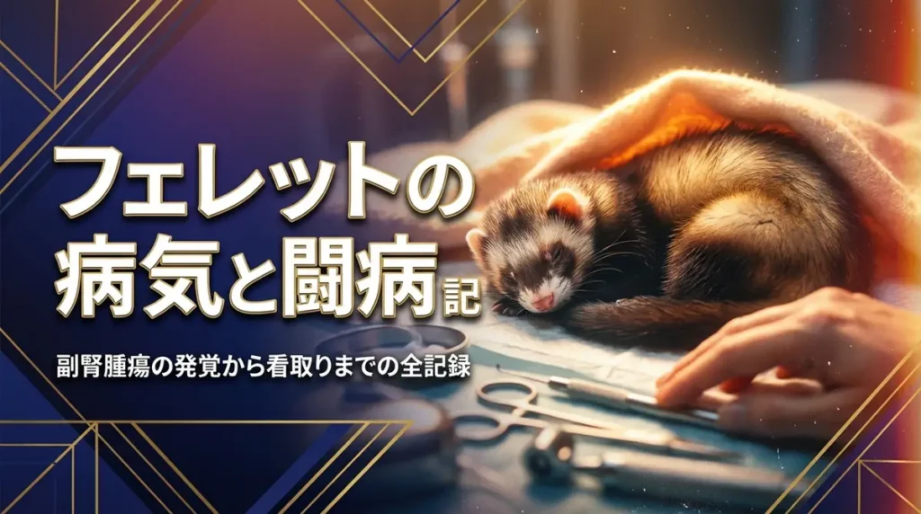 フェレットの病気と闘病記｜副腎腫瘍の発覚から看取りまでの全記録