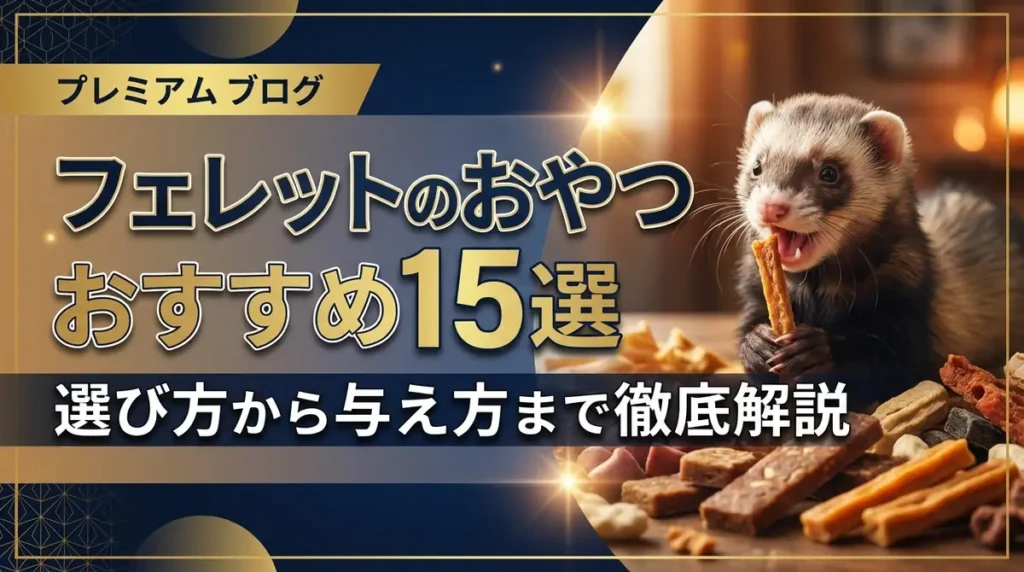 フェレットのおやつおすすめ15選｜選び方から与え方まで徹底解説