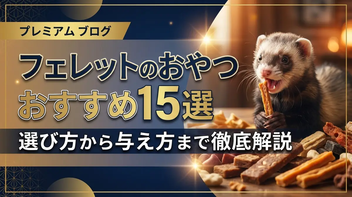 フェレットのおやつおすすめ15選|選び方から与え方まで徹底解説
