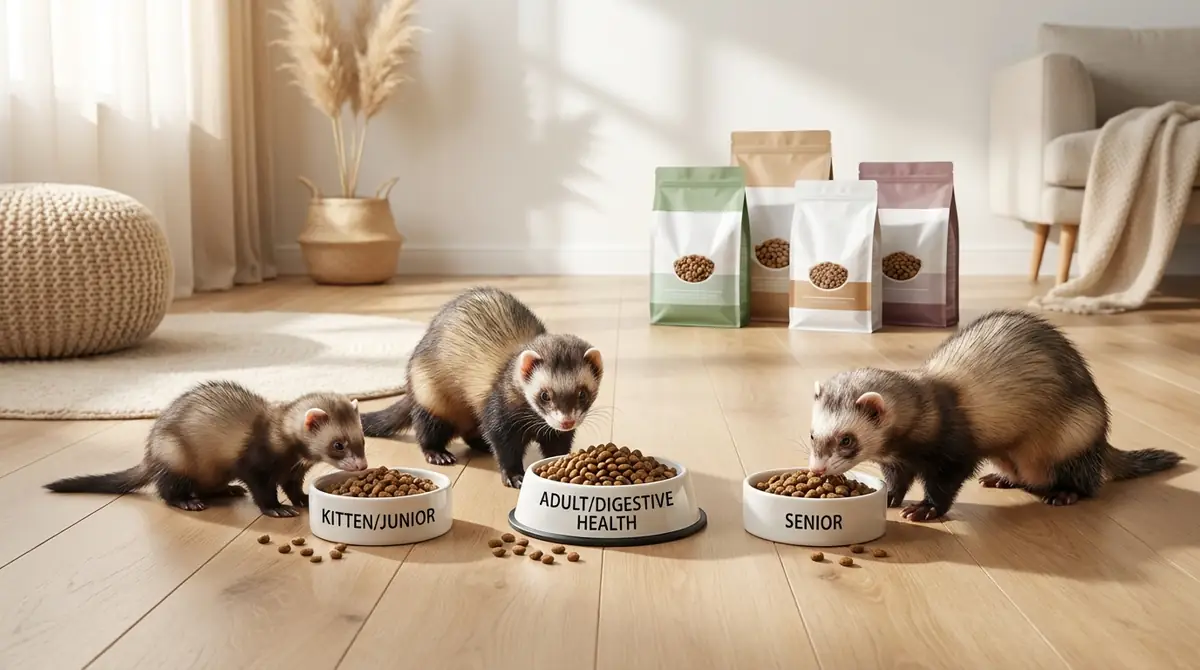 フェレットのフード切り替えが必要な3つのタイミング