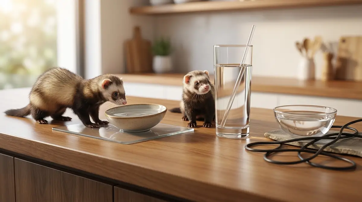 フェレットに水を飲ませるときのNG行動3つ