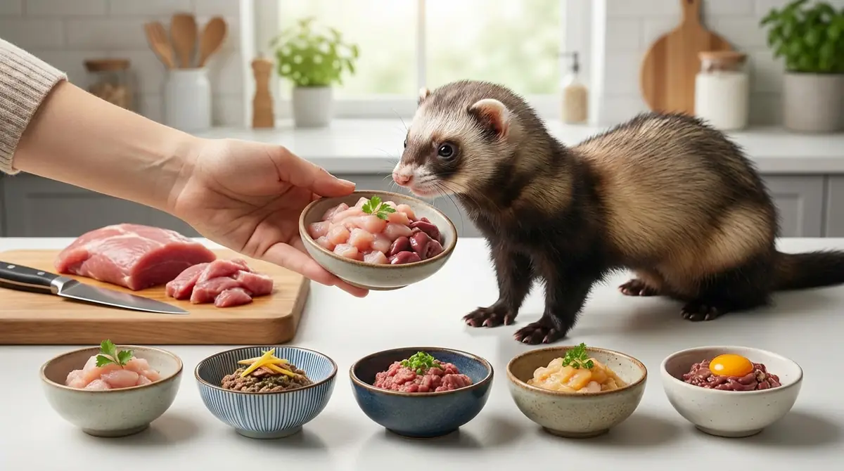 フェレットへの生肉の与え方|初心者向け5ステップ