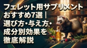 フェレット用サプリメントおすすめ7選｜選び方・与え方・成分別効果を徹底解説