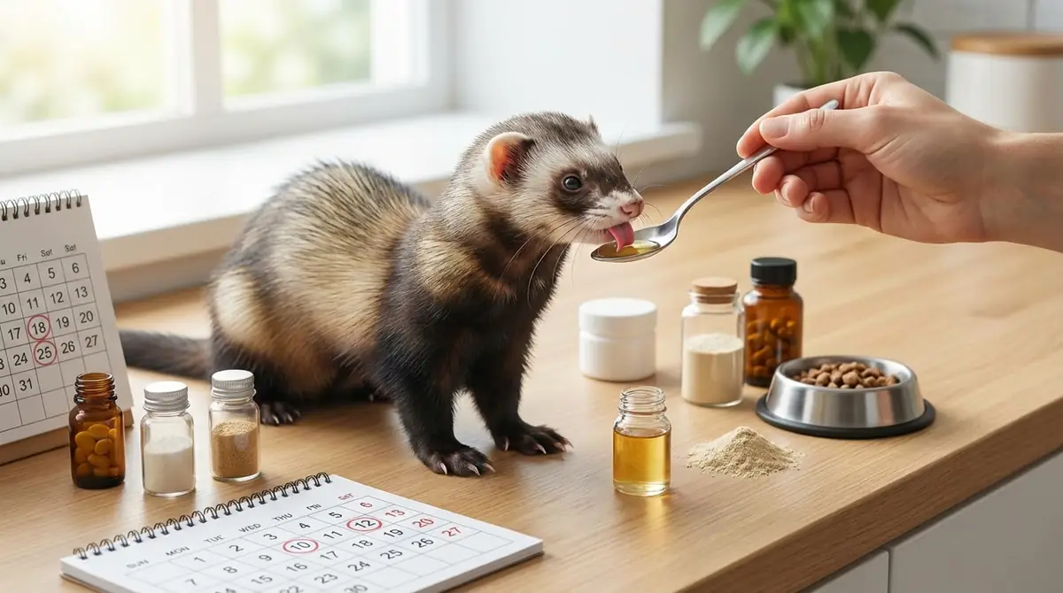 フェレットへのサプリメントの与え方|量・頻度・タイミング