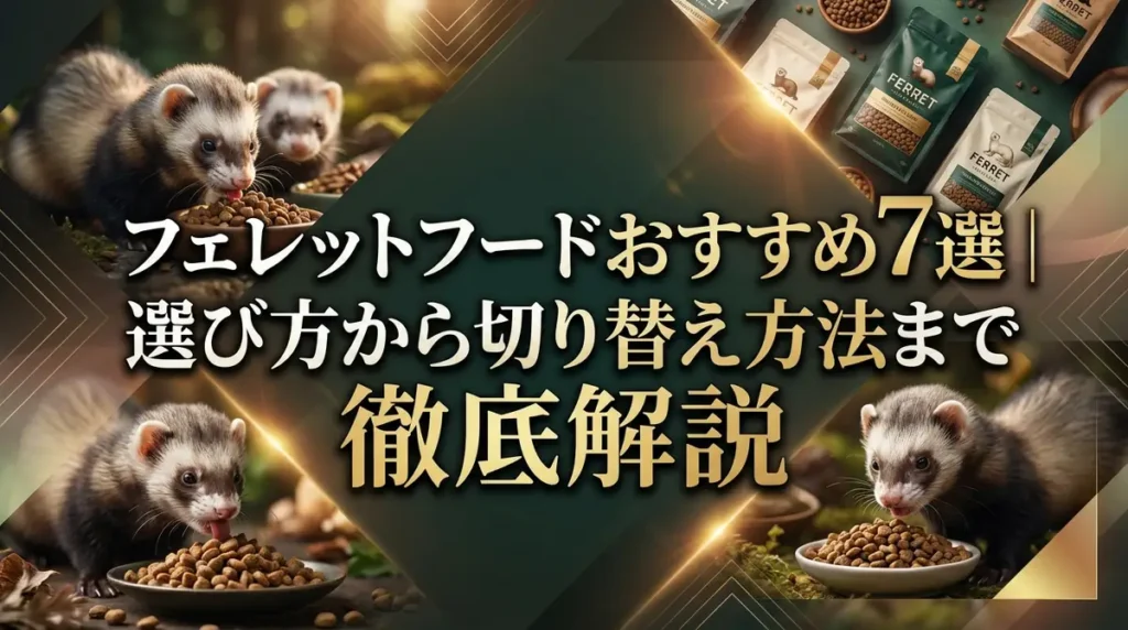 フェレットフードおすすめ7選｜選び方から切り替え方法まで徹底解説