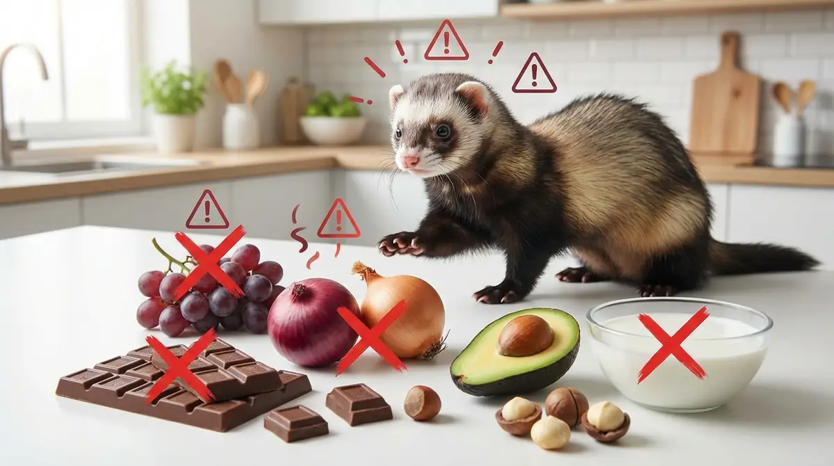 フェレットが食べてはいけないもの【危険度別一覧】