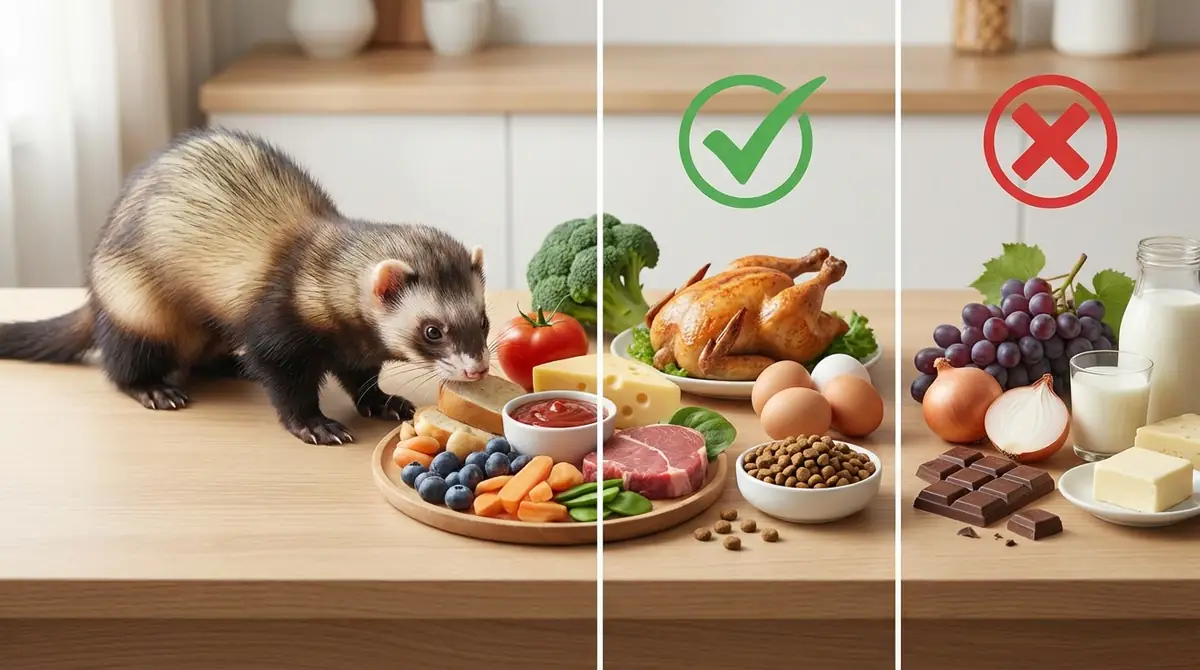 【早見表】この食べ物はフェレットに与えて大丈夫?○×判定