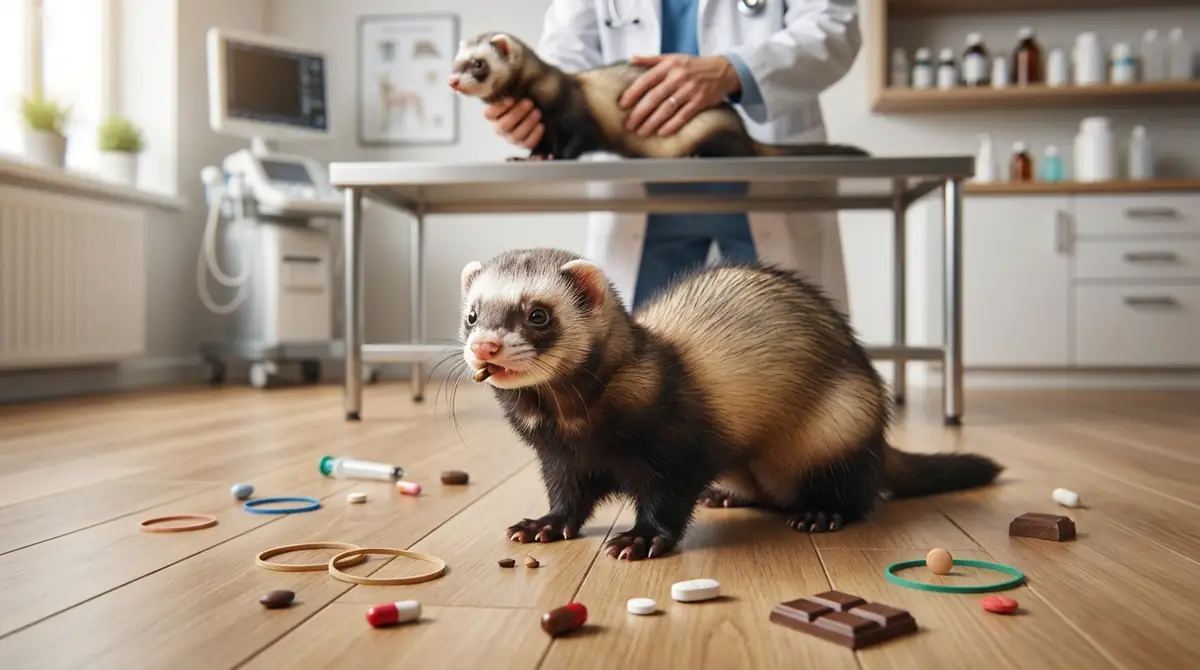 フェレットが食べてはいけないものを食べた時の対処法