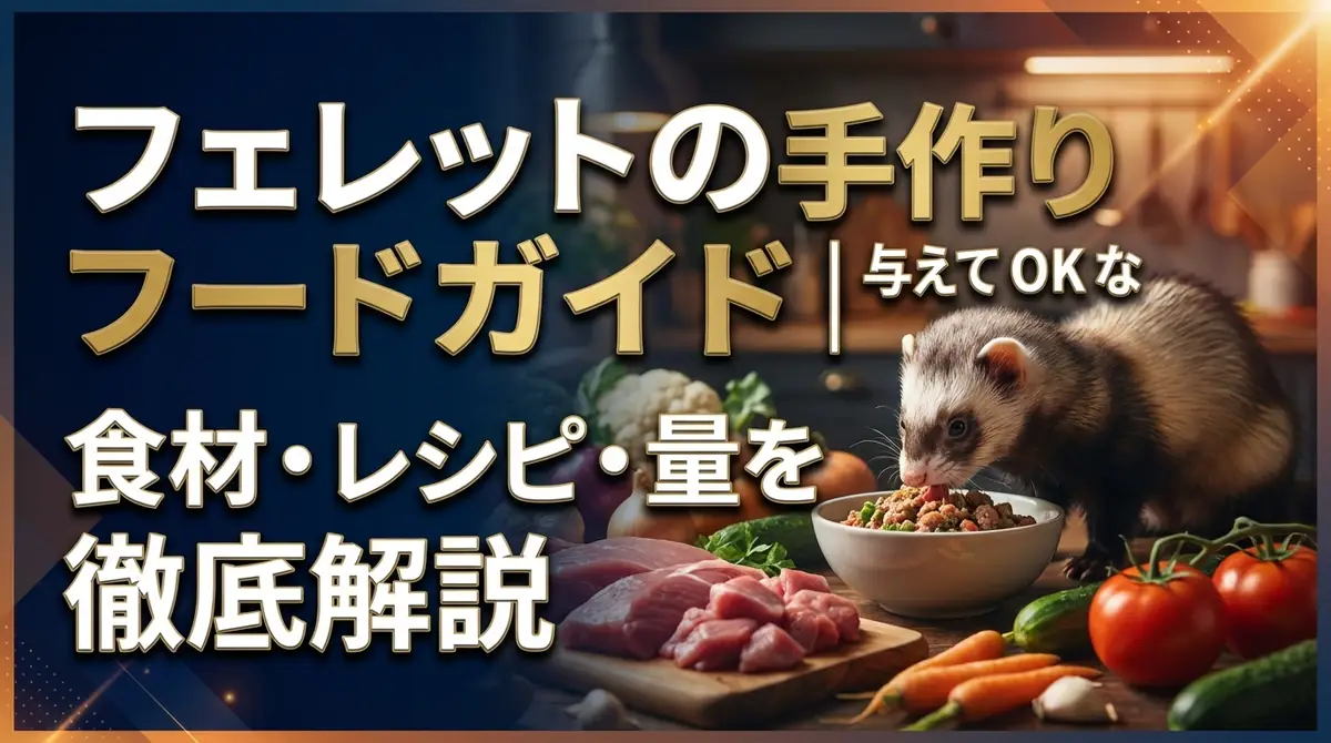 フェレットの手作りフードガイド|与えてOKな食材・レシピ・量を徹底解説