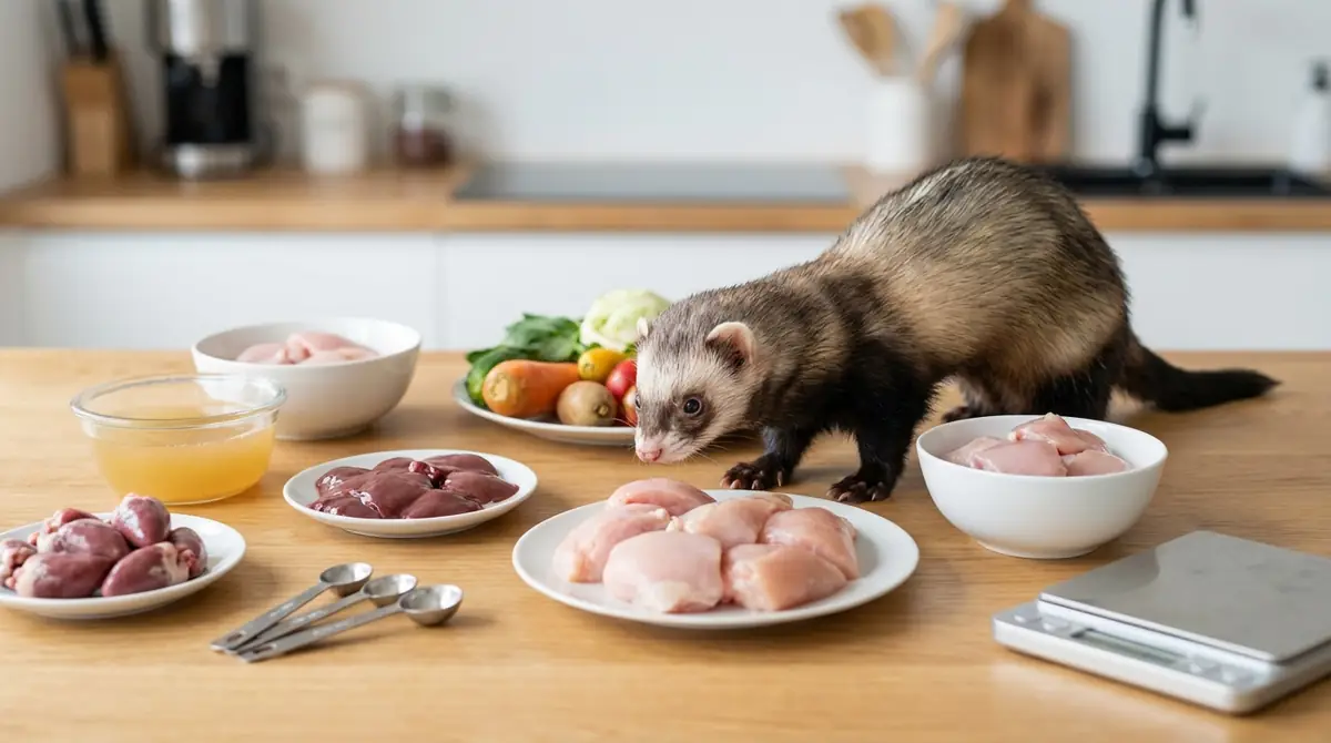 【結論】フェレット手作りフードの食材・量・レシピ早見表