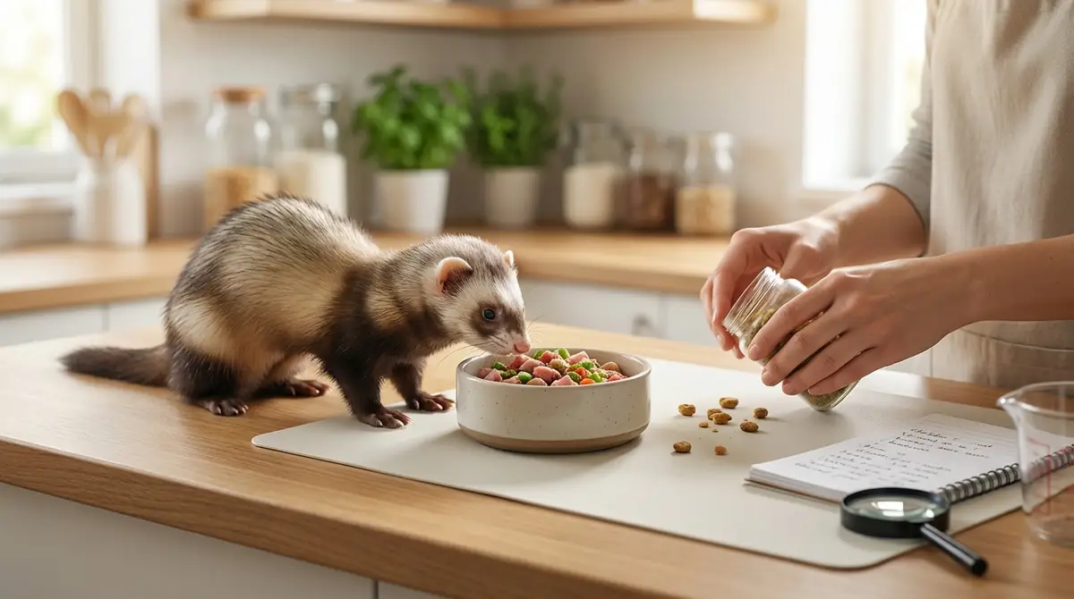 フェレットの手作りフードでよくある失敗と注意点