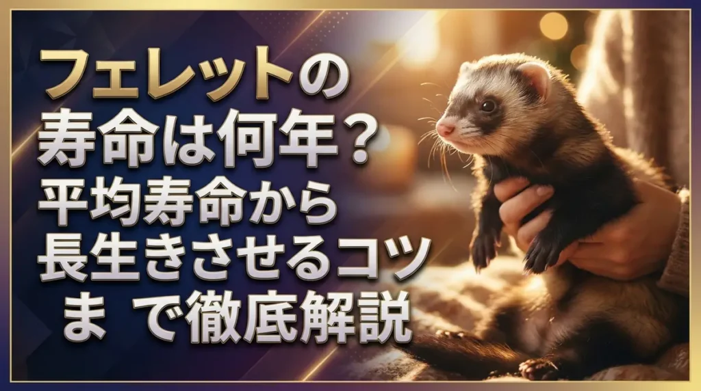 フェレットの寿命は何年？平均寿命から長生きさせるコツまで徹底解説