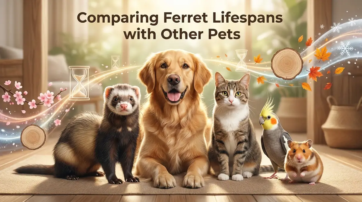 フェレットと他のペットの寿命を比較