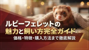 ルビーフェレットの魅力と飼い方完全ガイド｜価格・特徴・購入方法まで徹底解説