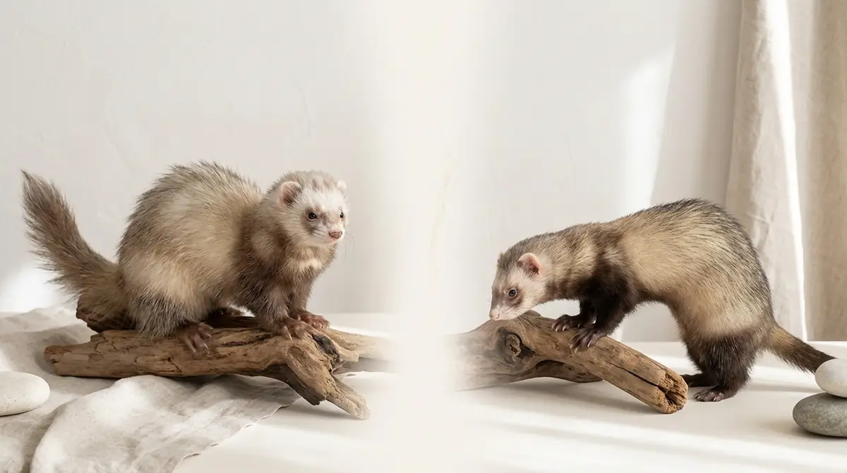 アンゴラフェレットと普通のフェレットの違い