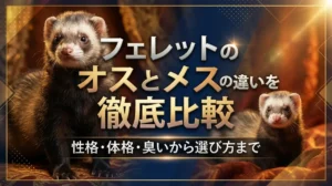 フェレットのオスとメスの違いを徹底比較｜性格・体格・臭いから選び方まで